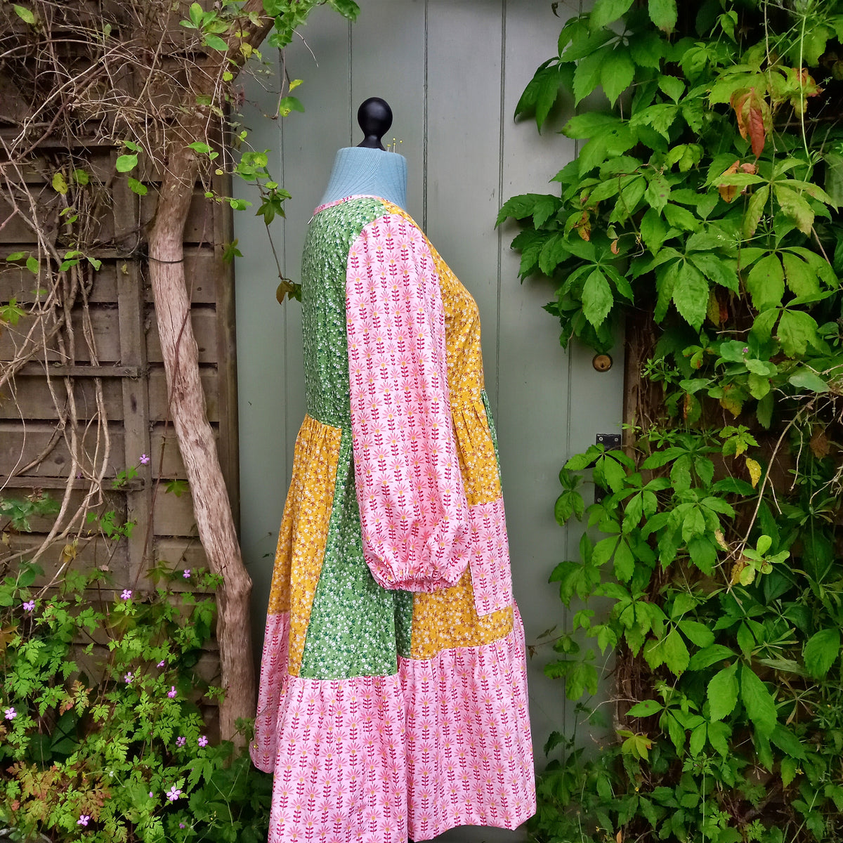 Orchard Dress - Pink Patchwork