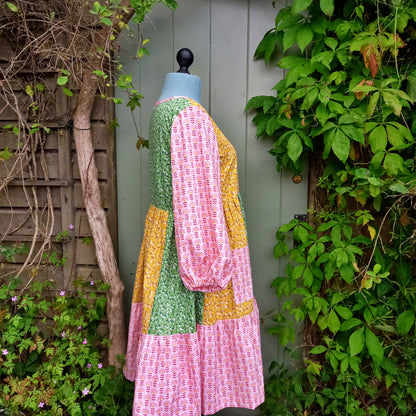 Orchard Dress - Pink Patchwork