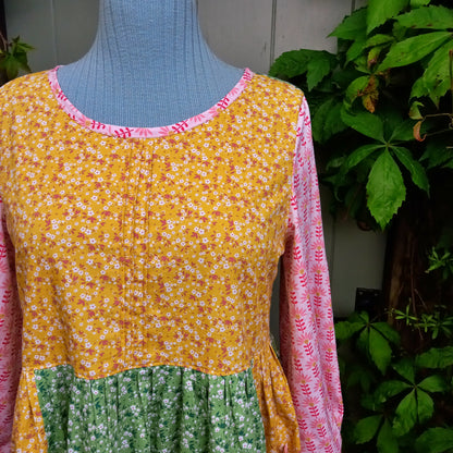 Orchard Dress - Pink Patchwork