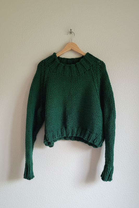 Wren Jumper - Bottle Green