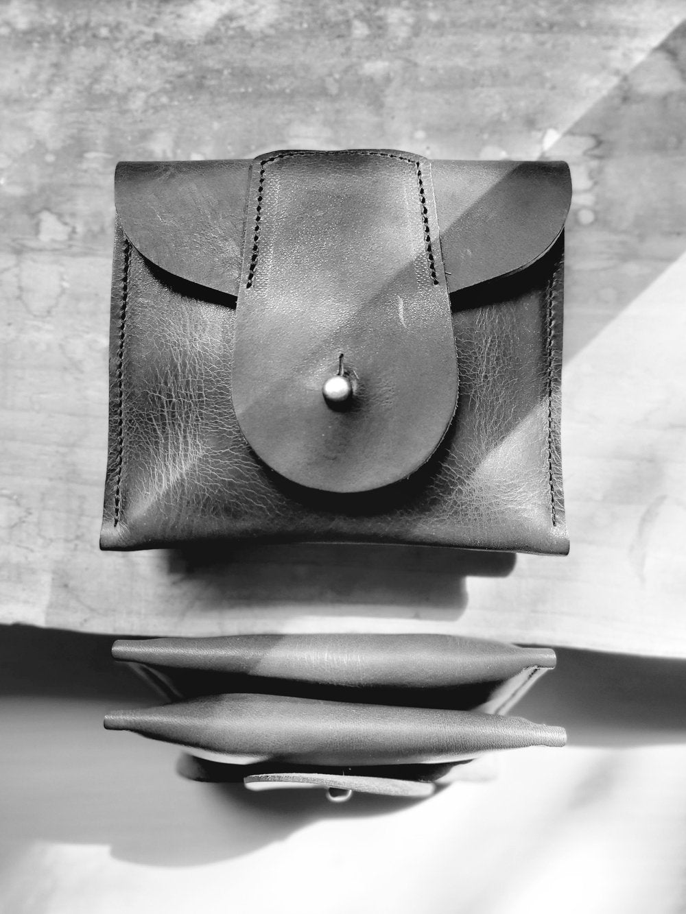 Pocket Purse - Petrolio wax