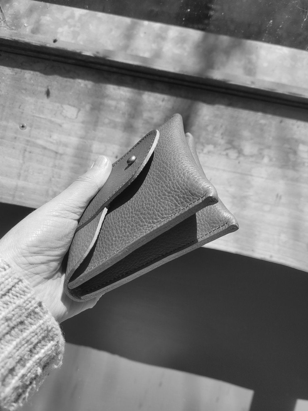 Pocket Purse - Petrolio wax