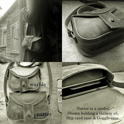 NATTER. Handmade Leather Bag. No 4861