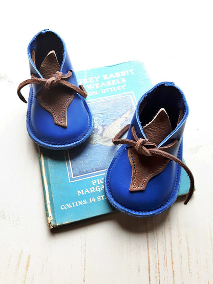 Size 1, IMP Baby Shoe, 9-12m  #peacock/brown