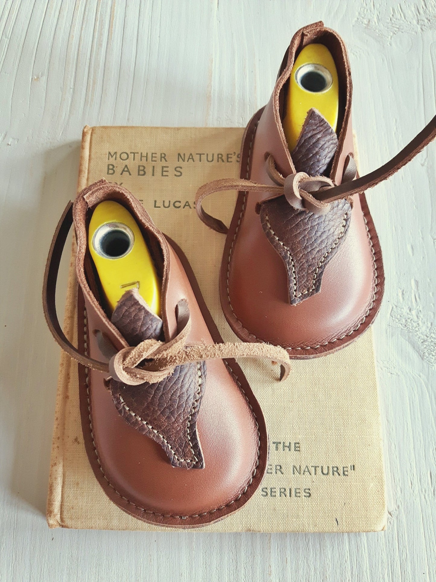 Size 3, IMP Baby Shoe, 18-24m #vintage tan / brown